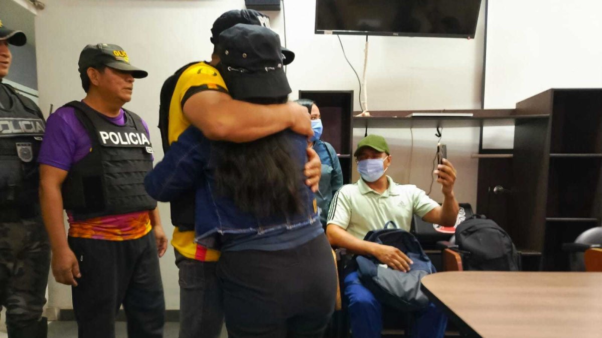 En Quevedo hubo momentos de alegría por la aparición de dos personas secuestradas.