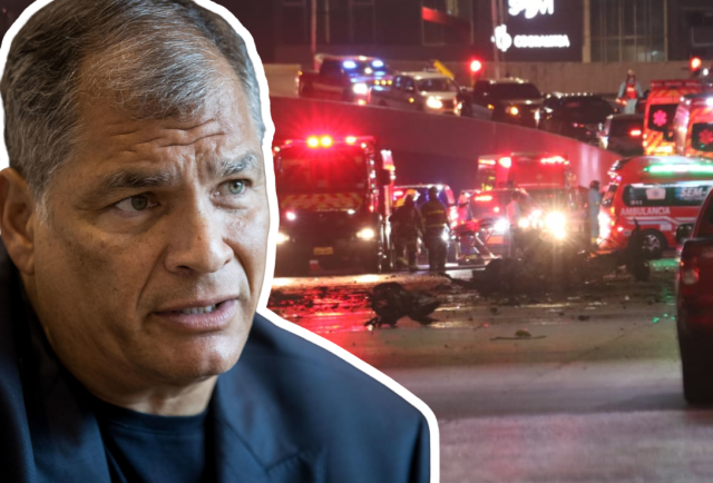 ¿Un 'autoatentado'? Rafael Correa reaccionó a explosión de coche bomba en Guayaquil