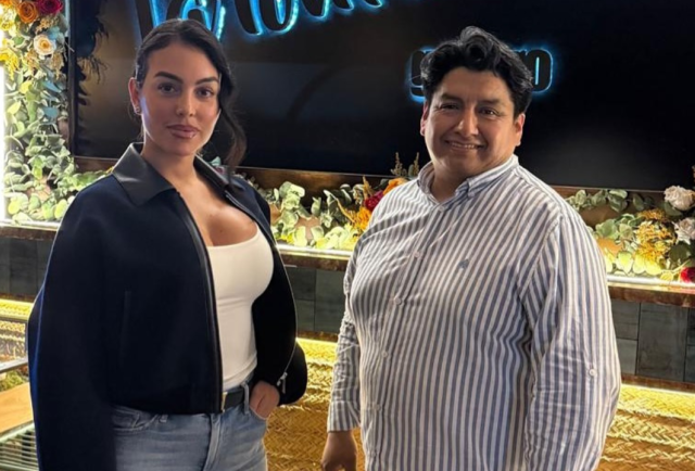Georgina Rodríguez disfrutó de la gastronomía ecuatoriana en España