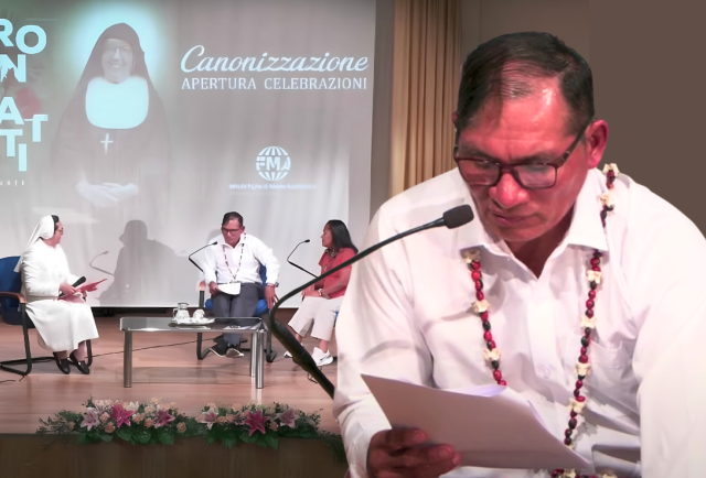 Juwá Bosco bendecido por el milagro para la canonización de Sor María Troncatti