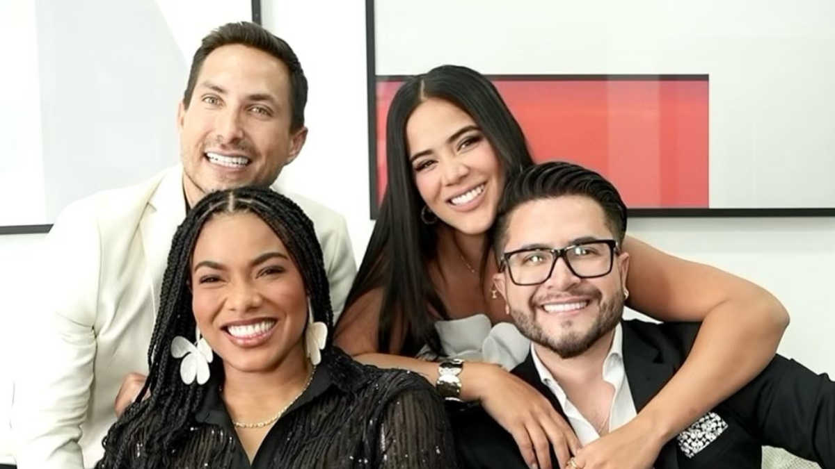 Michela Pincay, Eduardo Andrade, Jorge Heredia y Denisse Angulo