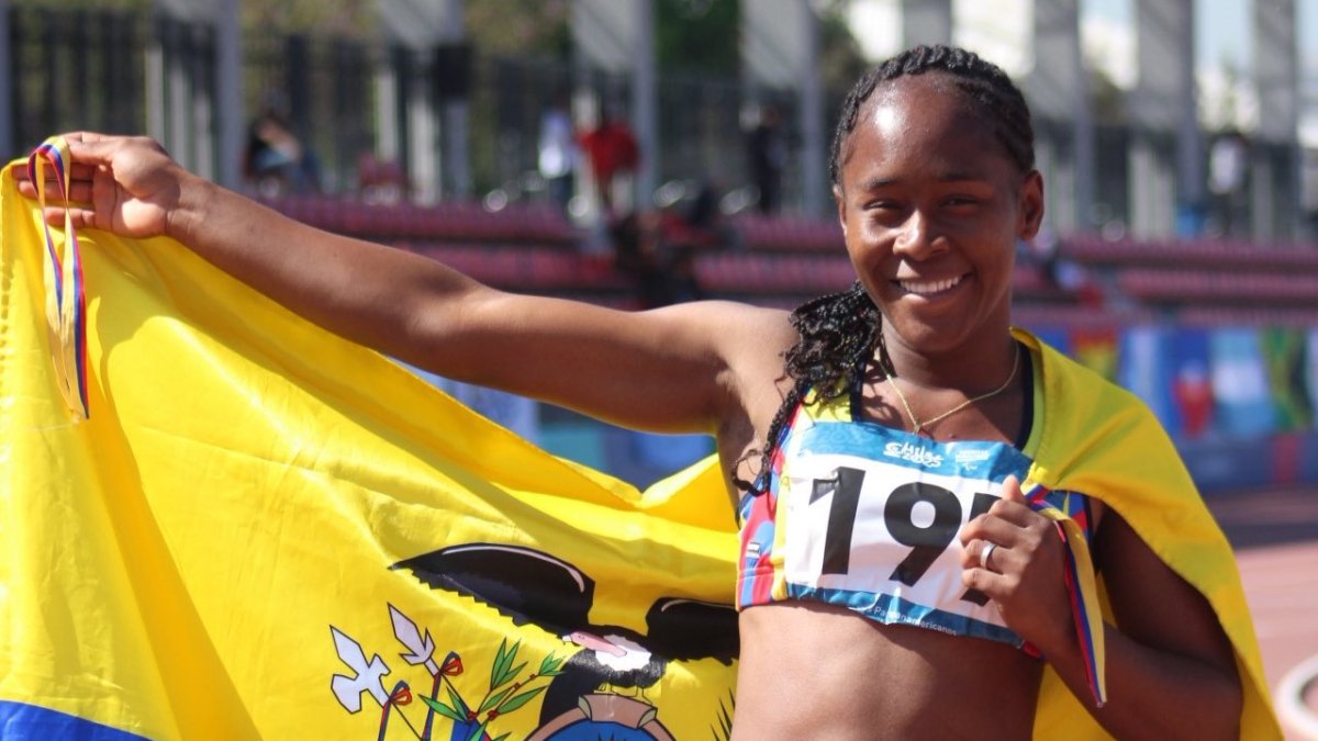 Mayerli Minda fue una de las representantes ecuatorianas en la histórica participación tricolor en los juegos Parapanamericanos de Santiago 2025.