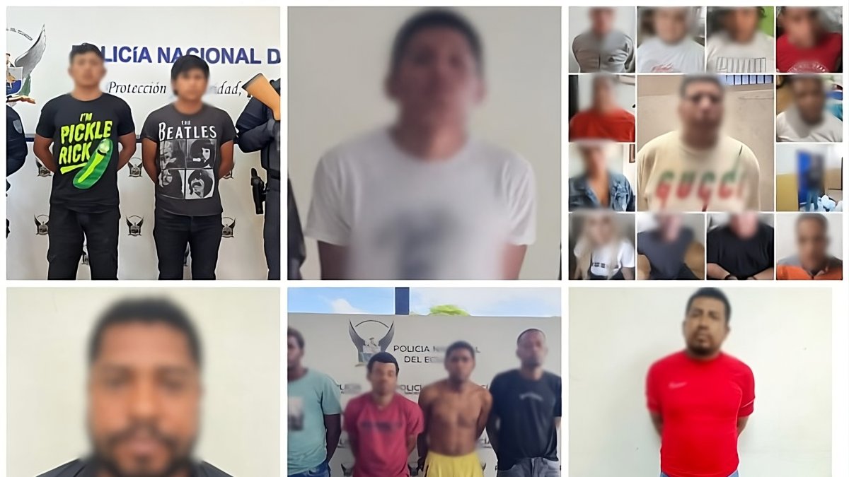 Algunos de los criminales detenidos en el año 2025ñ