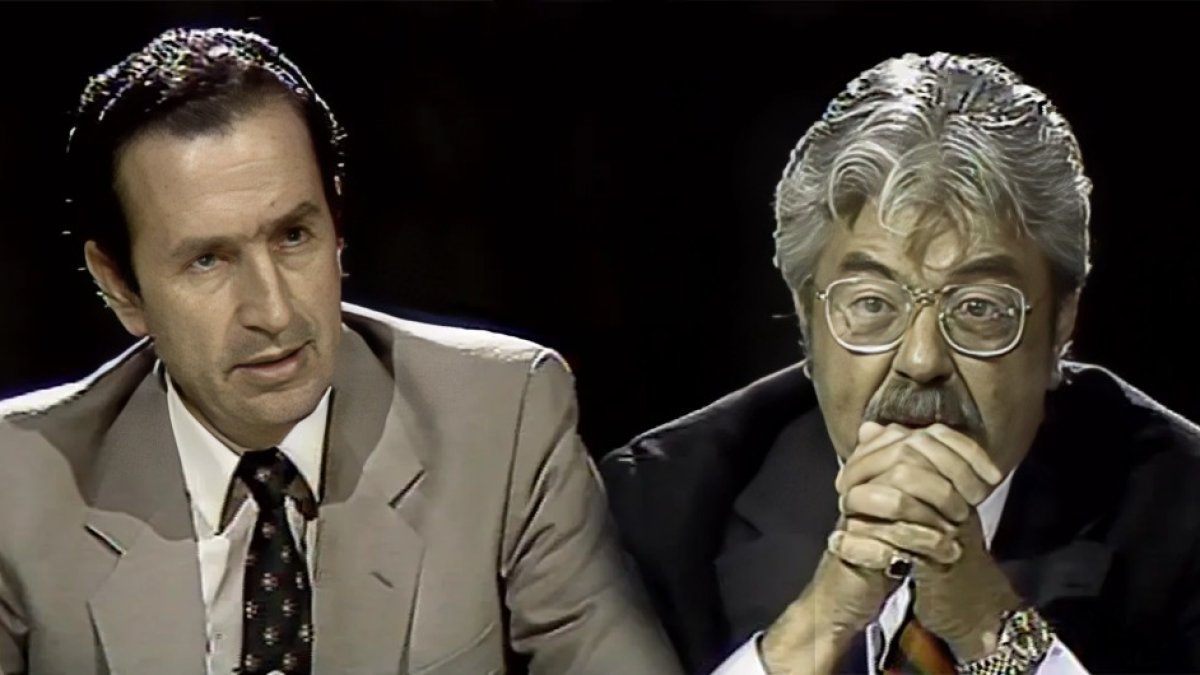 El debate fue televisado y ocurrió el 29 de abril de 1984.