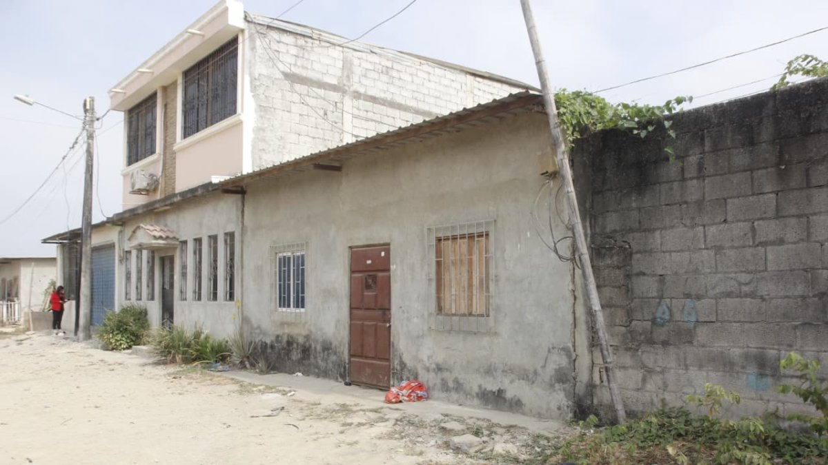 En esta vivienda ocurrió la masacre registrada en Durán.