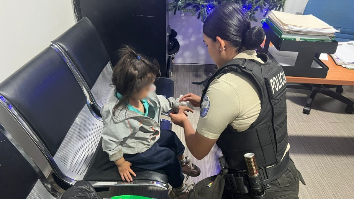 El rescate estuvo a cargo de policías del Distrito Tumbaco, en Quito.