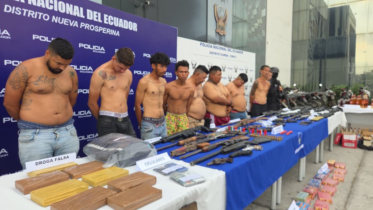 Detenidos durante operativo Apolo 34 en Guayas.