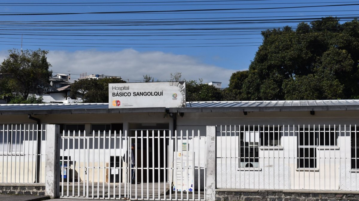 El sospechoso fue atendido en el Hospital Básico de Sangolquí.