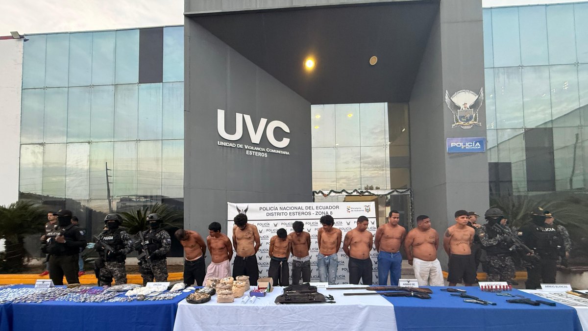 Once sujetos fueron aprehendidos durante esta acción policial.