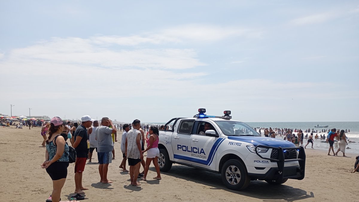 El hecho violento se registró junto al malecón del balneario.