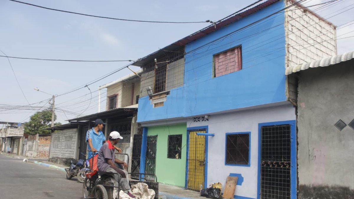 El sitio de uno de los crímenes, en Durán.