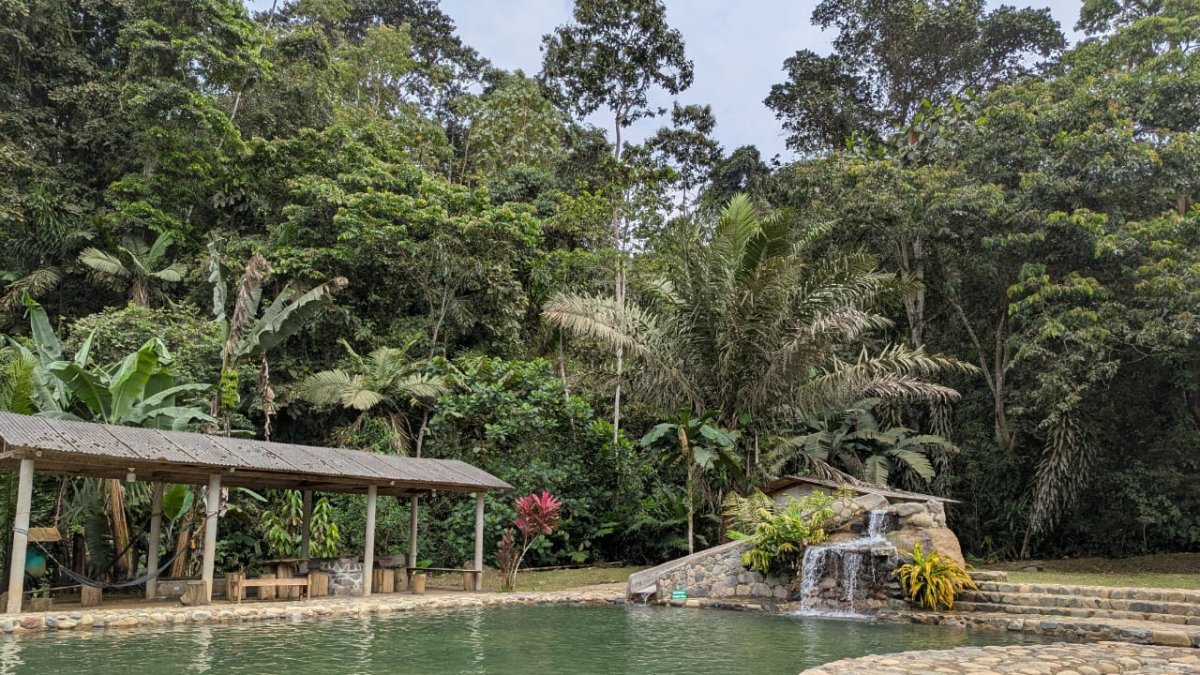 Una de las piscinas para refrescarse