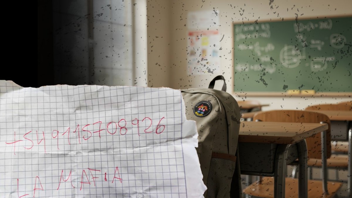 El panfleto fue dejado la tarde de este martes 13 de enero.