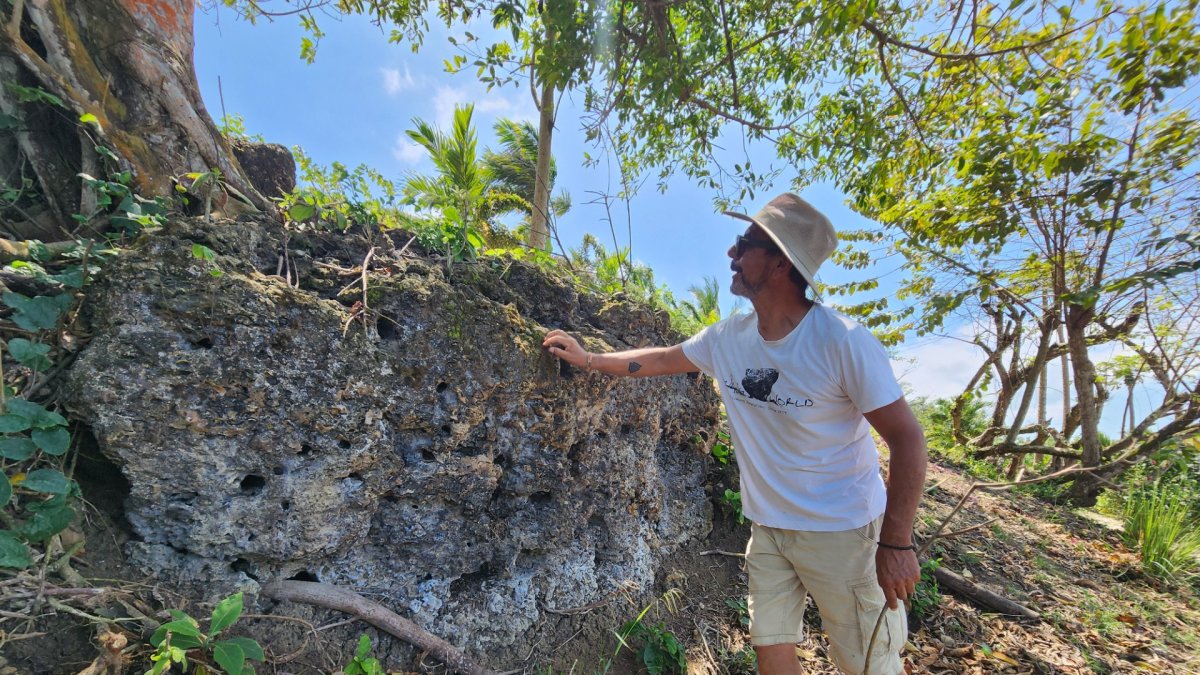Al recorrer por este rincón costero  puede descubrir fósiles marinos.
