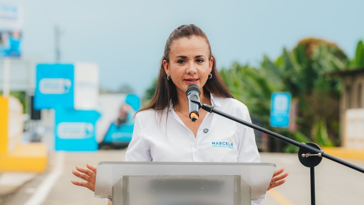 Marcela Aguiñaga habló sobre los alcaldes de Daule, Samborondón y Guayaquil.