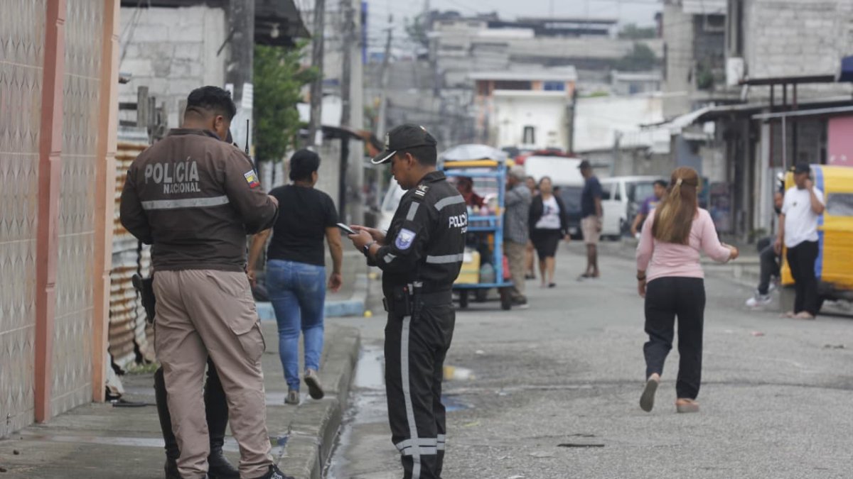 Escena del ataque armado en el sector El Fortín, en el noroeste de Guayaquil.