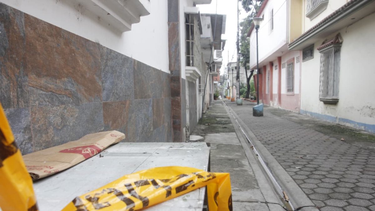 Escena del crimen en Sauces 6.