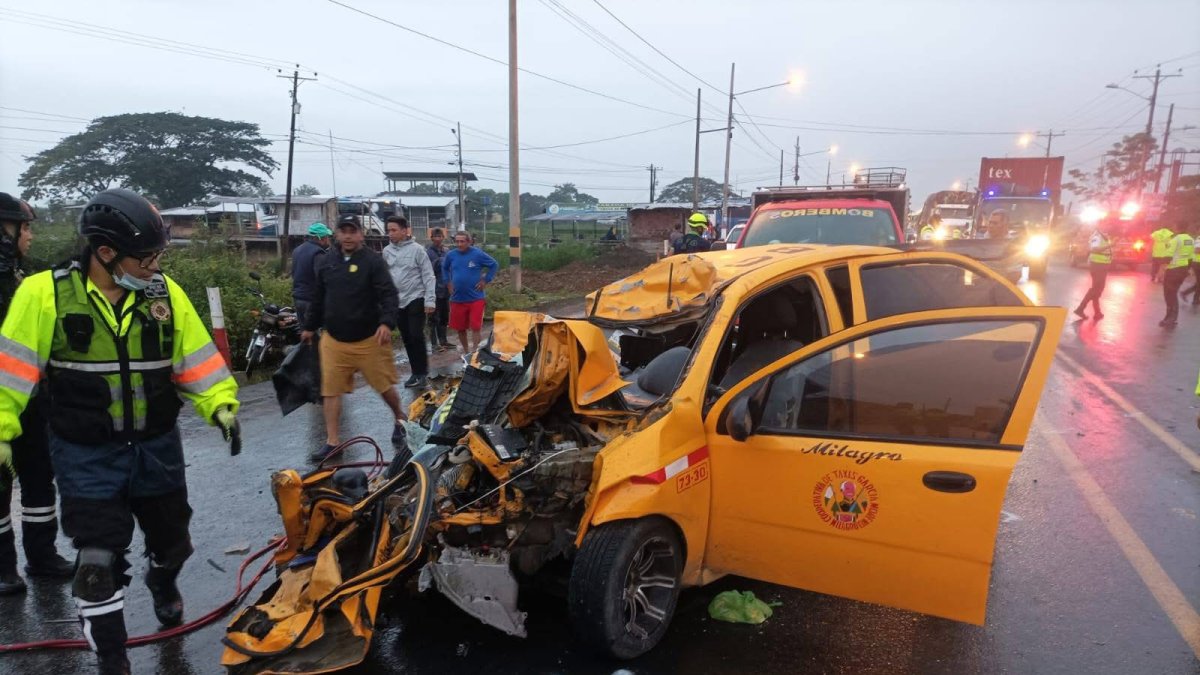 Los afectados fueron auxiliados inicialmente por las personas del sector.