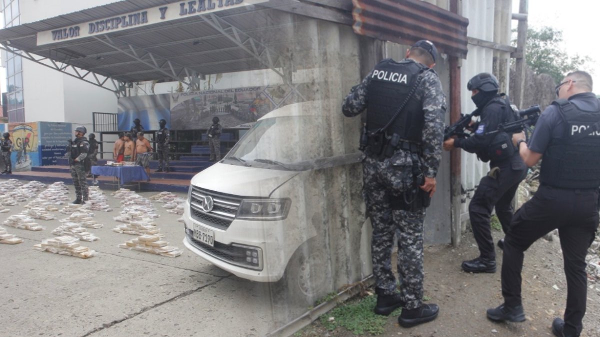 Los detenidos, la droga y la camioneta en la que esta era transportada fueron presentados por la Policía.