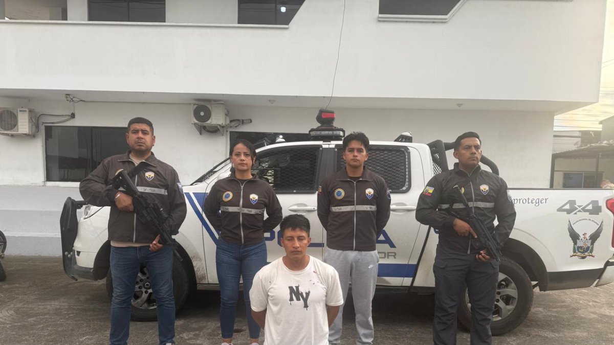 Jefferson David Iguago Imbaquingo fue detenido en Manabí.