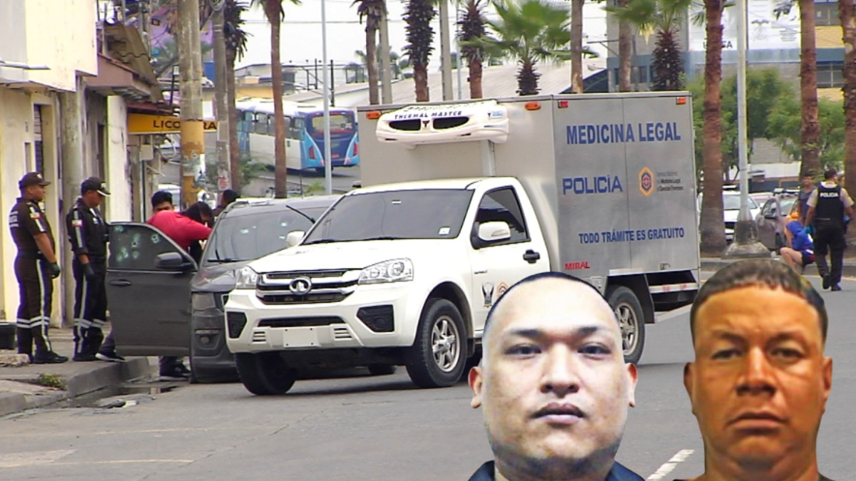 Alias Chino Julio iba a bordo de este vehículo cuando fue atacado a tiros. La Policía llegó al lugar y, tras asegurar la escena, procedió con el levantamiento del cuerpo.