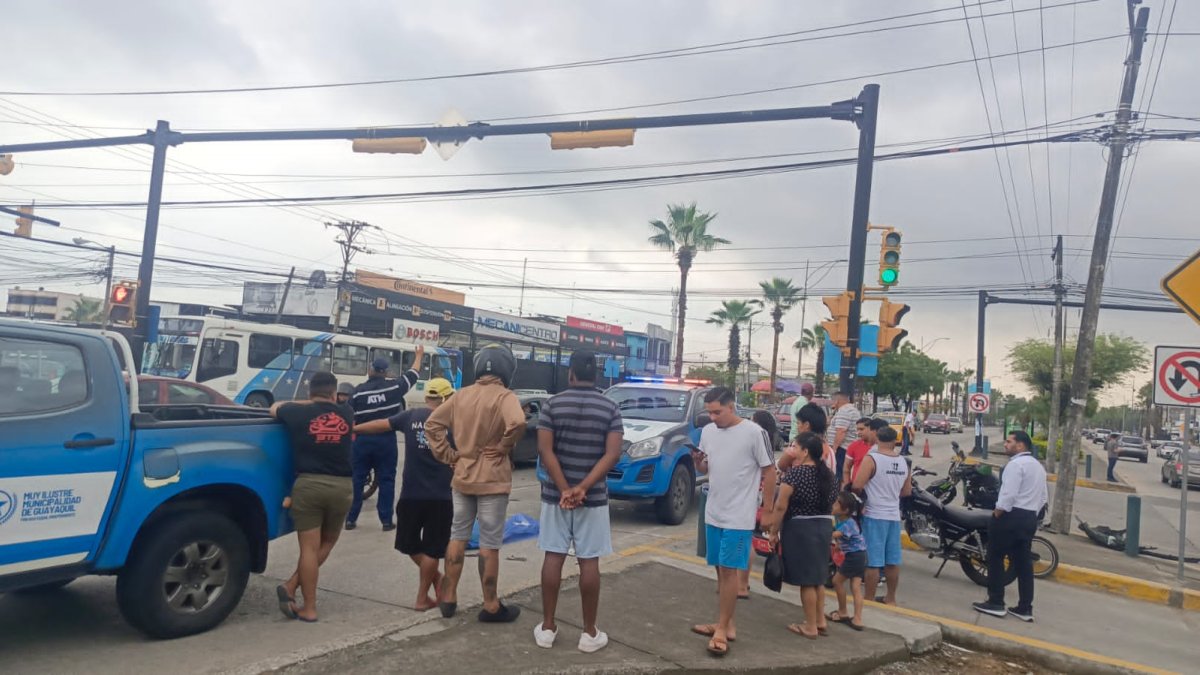El hecho de tránsito generó alarma entre los transeúntes.