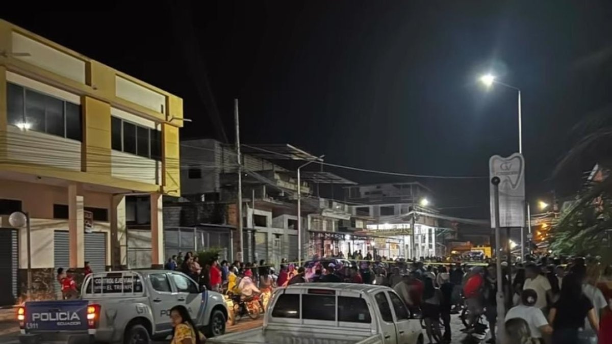 El ataque se cometió en un sector del centro de la ciudad de El Triunfo.