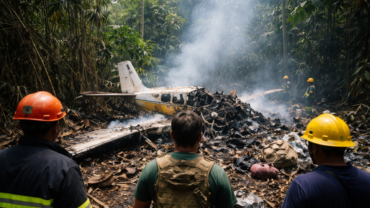 Avioneta se accidentó en la Amazonía ecuatoriana pocos minutos después de despegar.
