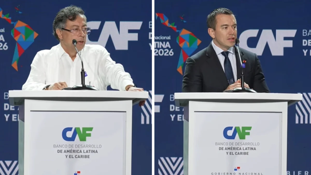 Gustavo Petro, Presidente de Colombia y Daniel Noboa, Presidente de Ecuador