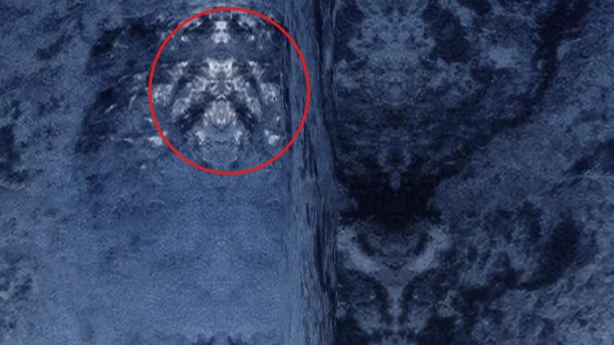 Allí se observa la extraña figura que parece formarse en el sur de Chile.