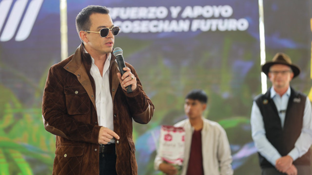 Daniel Noboa, presidente de Ecuador.