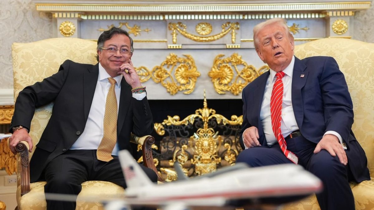 Gustavo Petro, Presidente de Colombia y Donald Trump, Presidente de Estados Unidos.