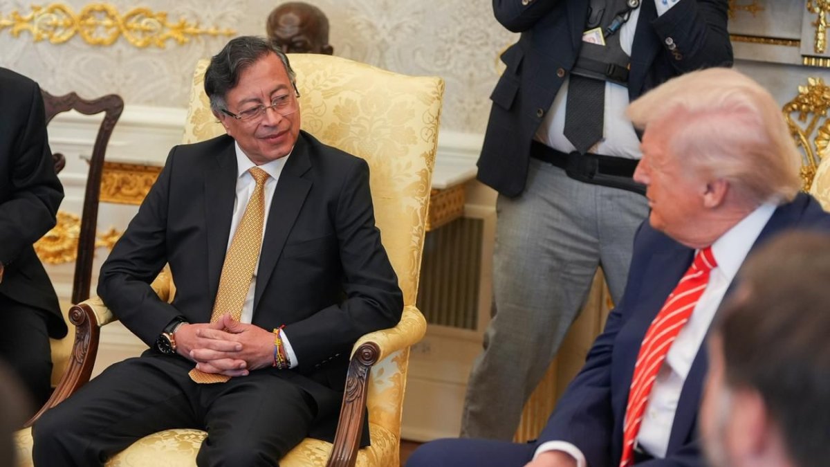 Gustavo Petro, Presidente de Colombia y Donald Trump, Presidente de Estados Unidos.