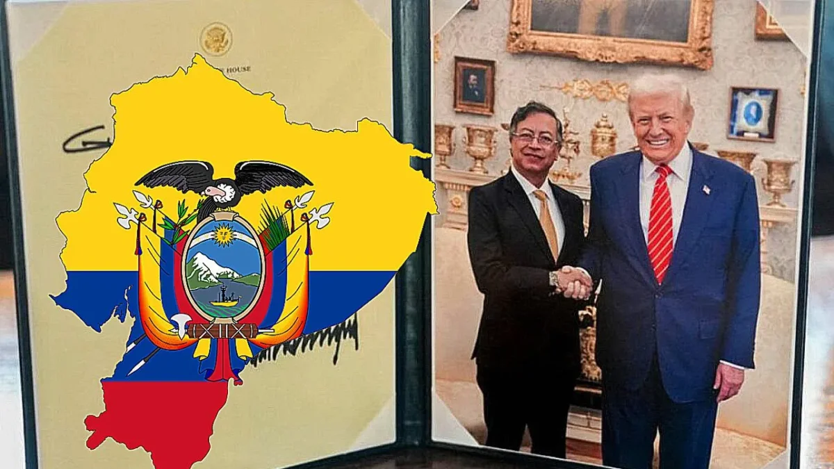 Donald Trump y Gustavo Petro hablaron de Ecuador en su reunión en la Casa Blanca.