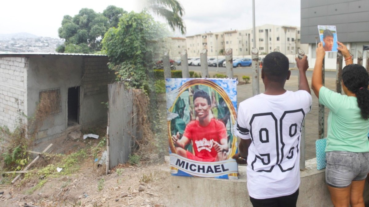 En los exteriores del Laboratorio de Criminalística de Guayaquil, los familiares de Michael y Anthony pidieron que les entreguen los restos.