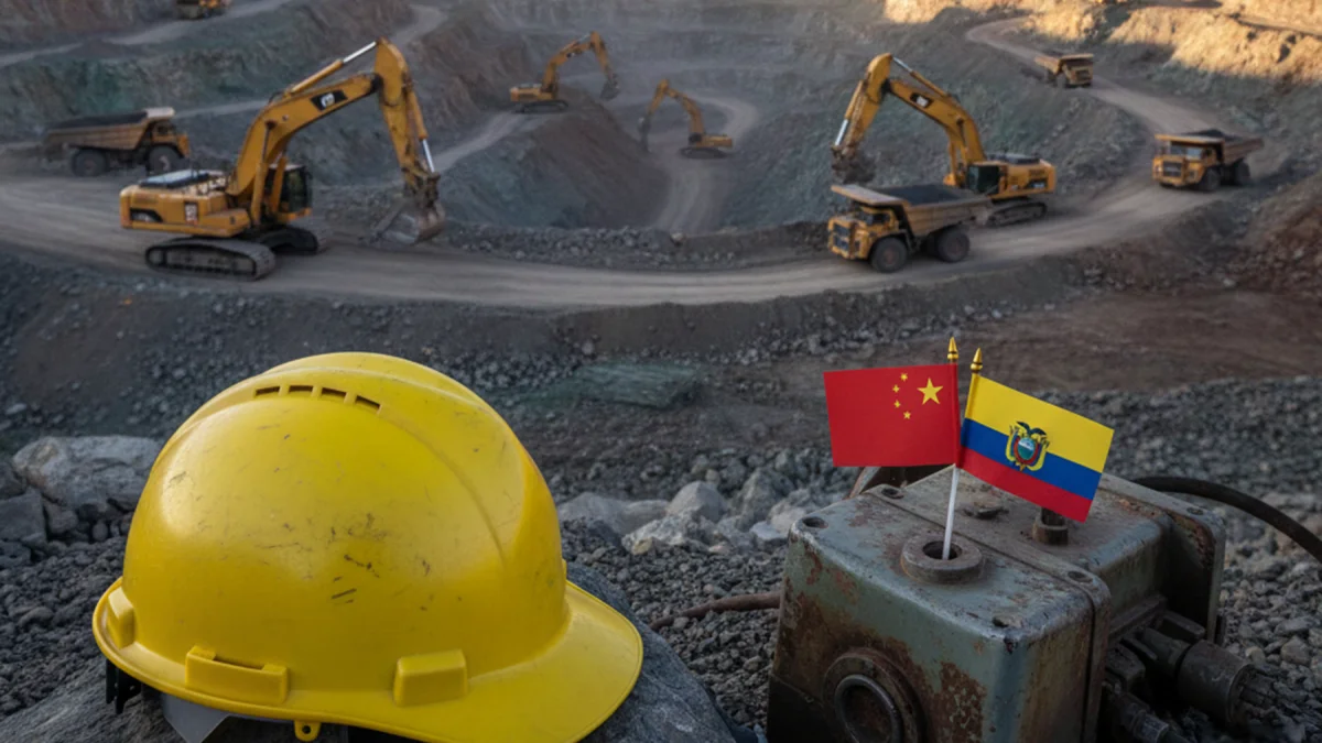 Los proyectos más importantes de la minería en Ecuador estará en manos de China.