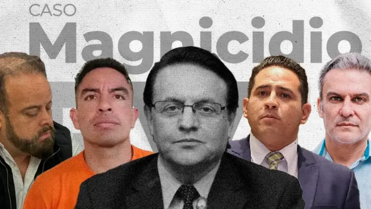 El juez penal de Pichincha, Geovanny Freire, instaló la audiencia de vinculación contra los cabecillas de Los Lobos en el caso Magnicidio FV