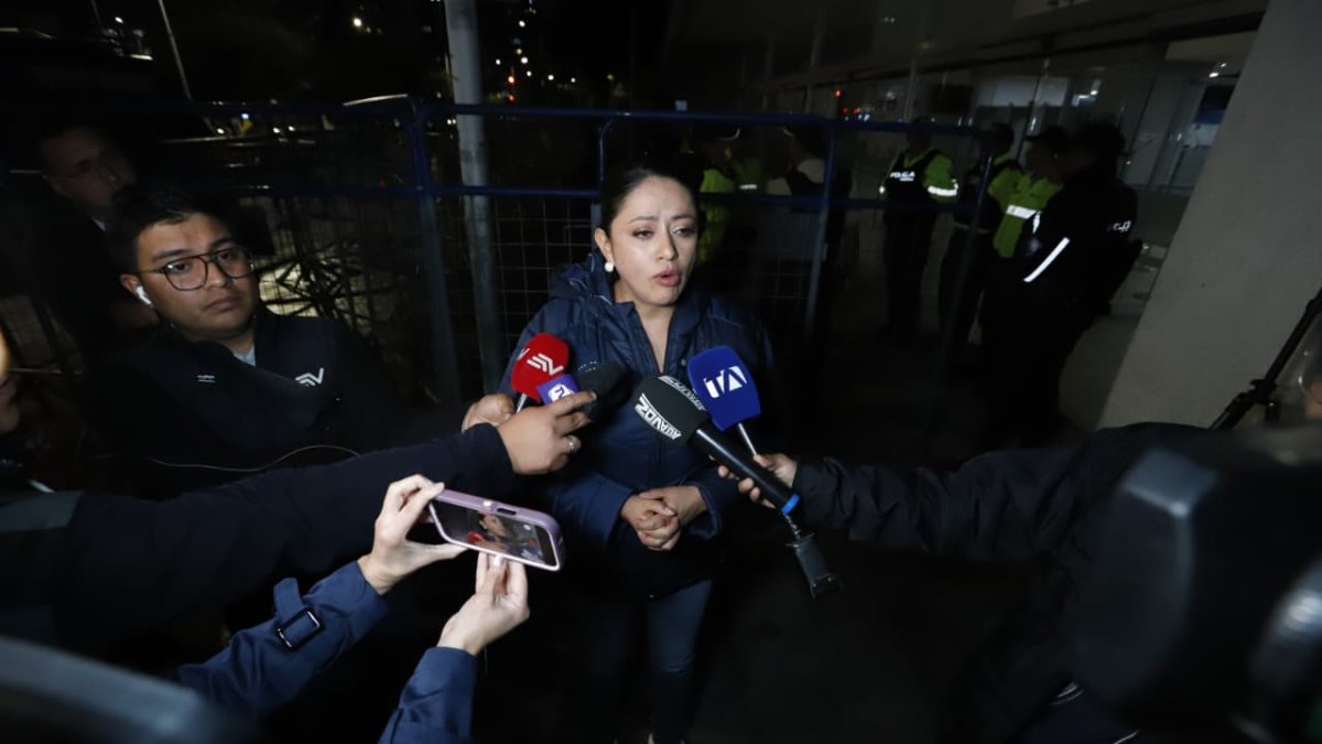 Paola Pabón, a su arribo para la audiencia de Aquiles Álvarez.