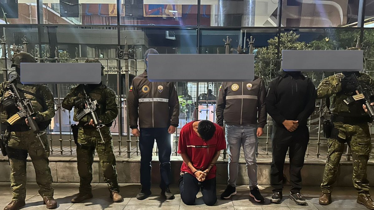 Alias ‘Chuky’ fue capturado en Amaguaña, Pichincha, tras un operativo del Bloque de Seguridad.