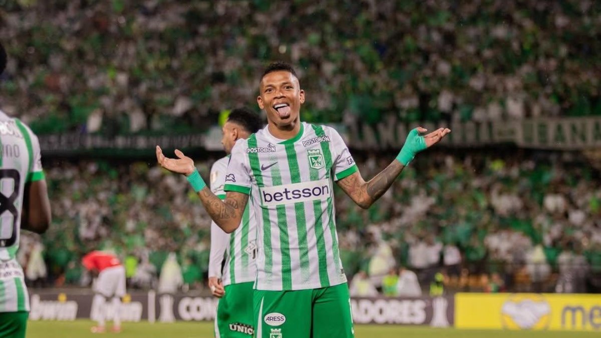 Billy Arce defendió la camiseta de Atlético Nacional de Colombia.