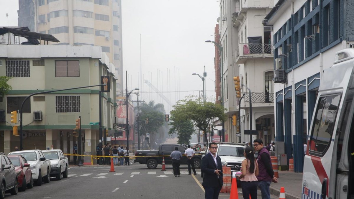Calles del centro de Guayaquil permaneces cerradas este 13 de febrero por la emergencia.