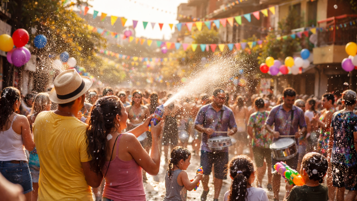 Imagen de carácter referencial. Escena recreada para ilustrar el ambiente festivo del Carnaval.