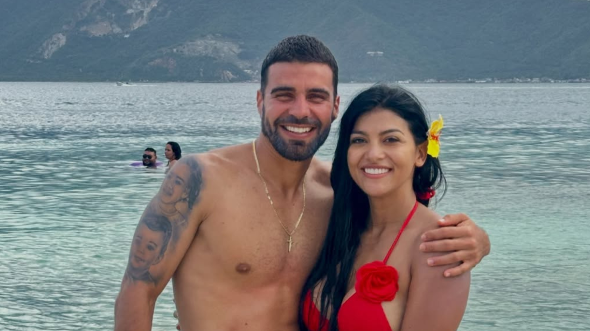 Rahab Villacrés y el futbolista Alexander González