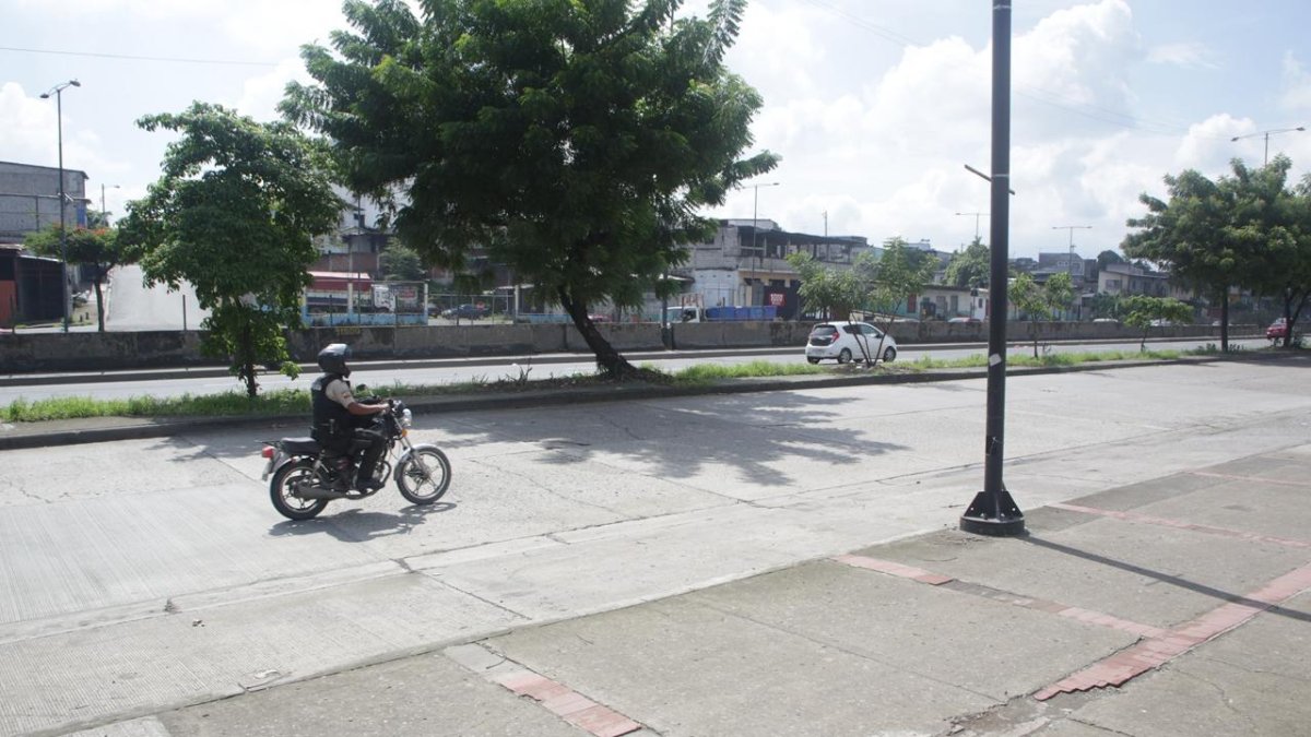 Sitio donde murió un presunto delincuente tras un operativo.