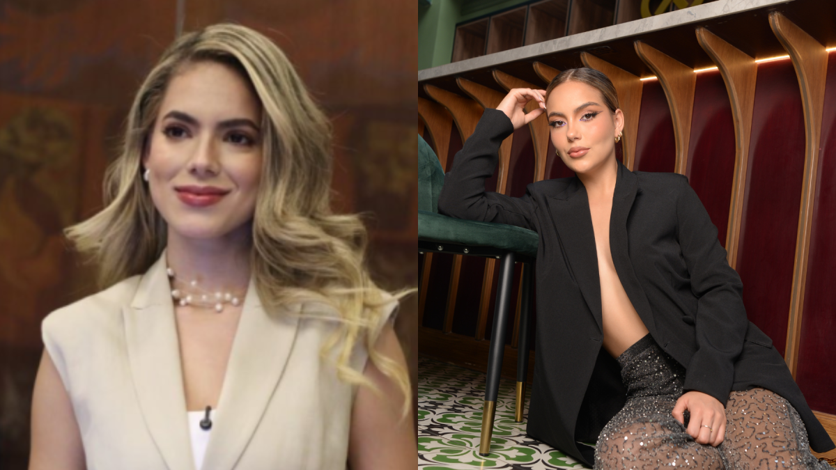 La asambleísta Rosa Torres y la modelo Nicole Pinilla