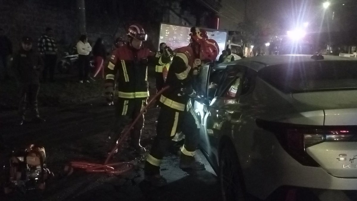 El conductor del vehículo ligero quedó atrapado. Bomberos recuperaron su cuerpo.