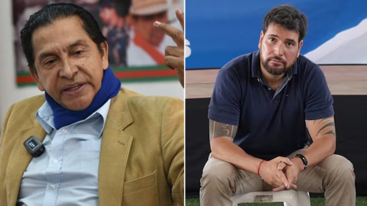 Lucio Gutiérrez, expresidente de Ecuador y el excandidato presidencial, Jan Topic.