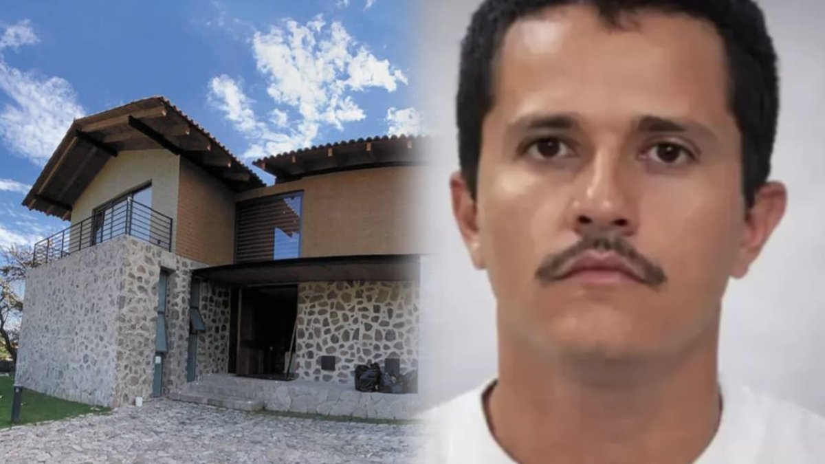 La casa en la que se escondía el capo Nemesio Oseguera Cervantes, alias El Mencho.
