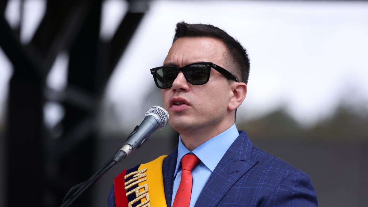 Daniel Noboa, presidente de Ecuador.