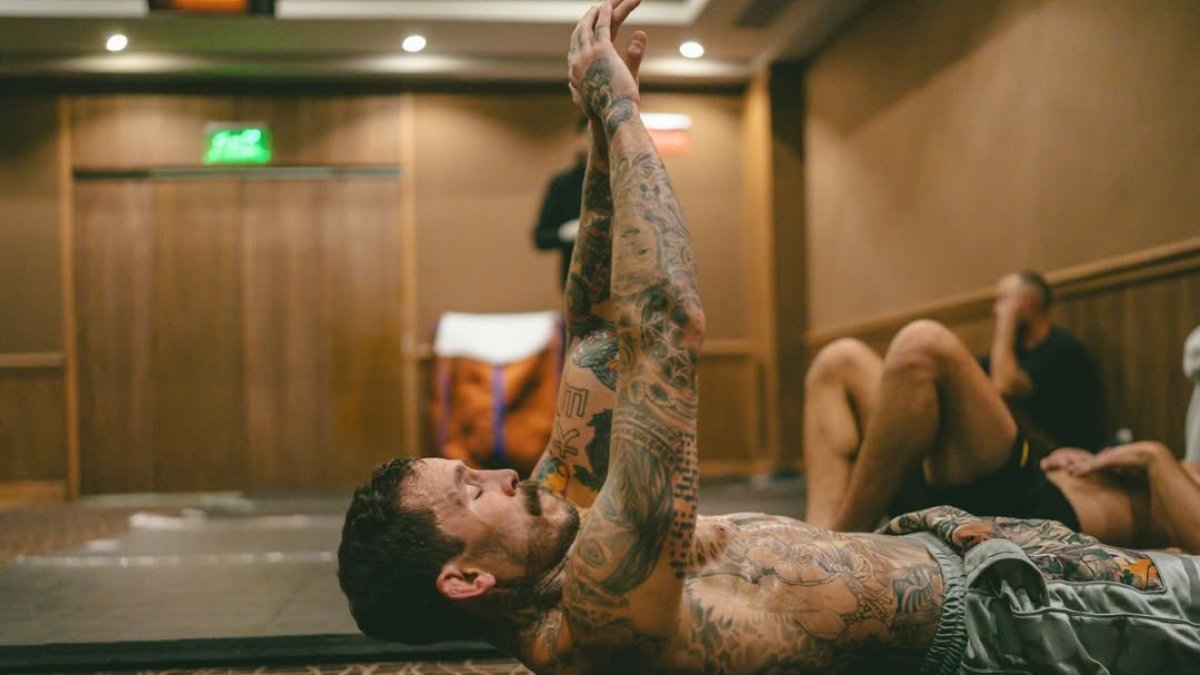 El ecuatoriano Marlon Vera durante una de sus prácticas previas al Media Day del UFC México 2026.